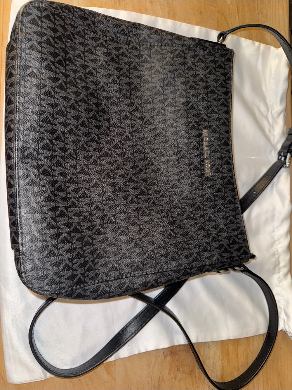Almost brand new Michael Kors Black Logo Crossbody bag
